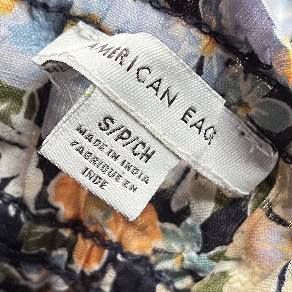 American Eagle Floral Colorful Crop Tank Top Sz Small - Picture 4 of 5